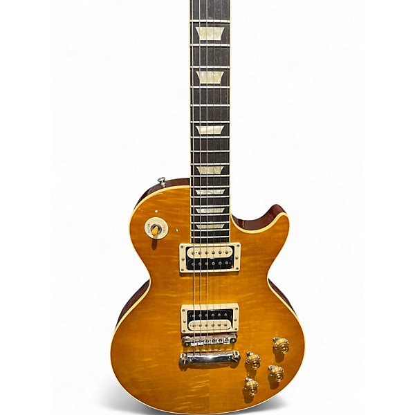 Used Gibson Custom HP DC Les Paul '59  Reissue Amber Solid Body Electric Guitar