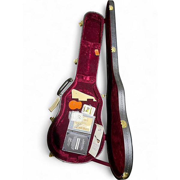 Used Gibson Custom HP DC Les Paul '59  Reissue Amber Solid Body Electric Guitar