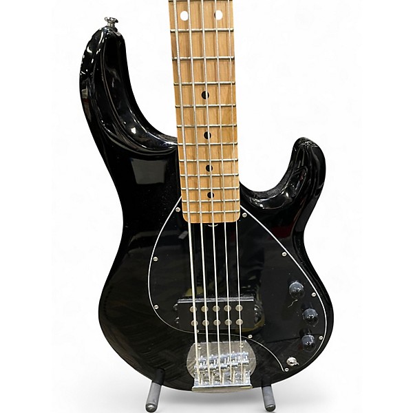 Used Sterling by Music Man stingray 5 Black Electric Bass Guitar