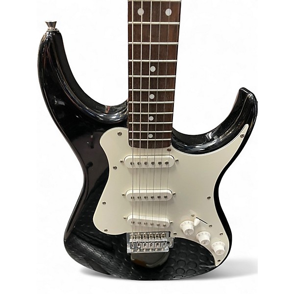 Used Axl Guitars STRATOCASTER Black and White Solid Body Electric Guitar