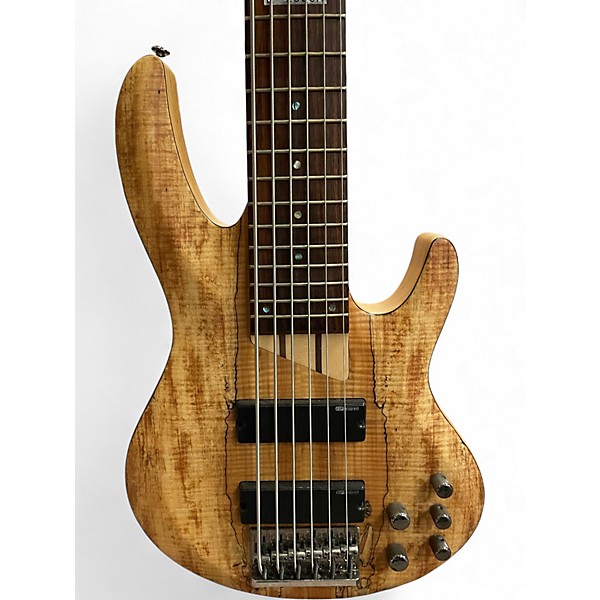 Used ESP LTD B206SM 6 String Natural Electric Bass Guitar