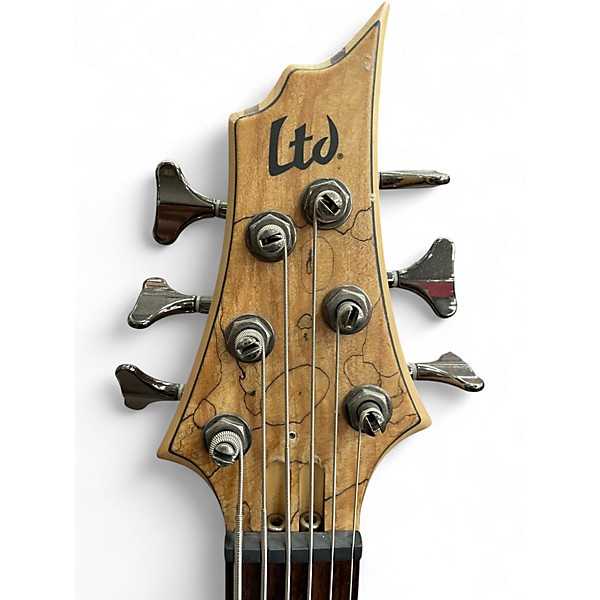Used ESP LTD B206SM 6 String Natural Electric Bass Guitar