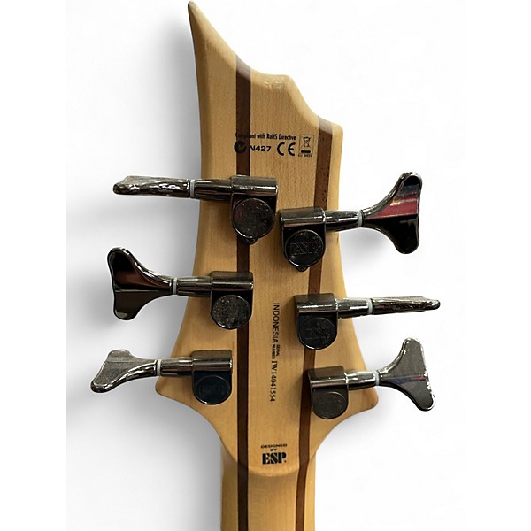 Used ESP LTD B206SM 6 String Natural Electric Bass Guitar