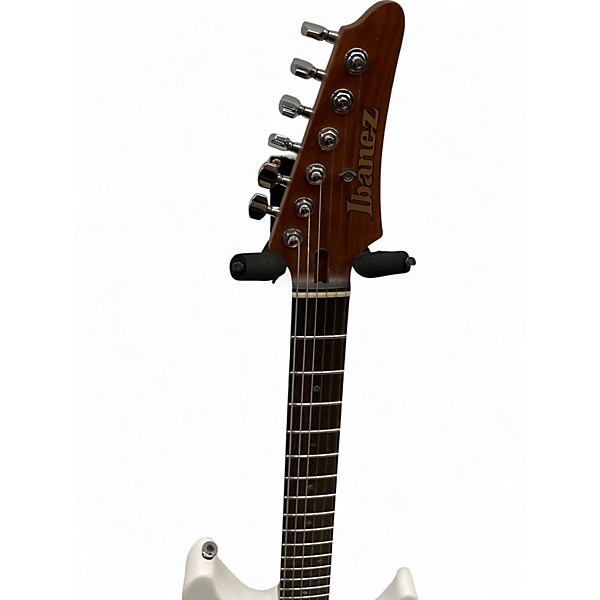 Used Ibanez Luca Mantovanelli Signature Prestige Luna White Solid Body Electric Guitar