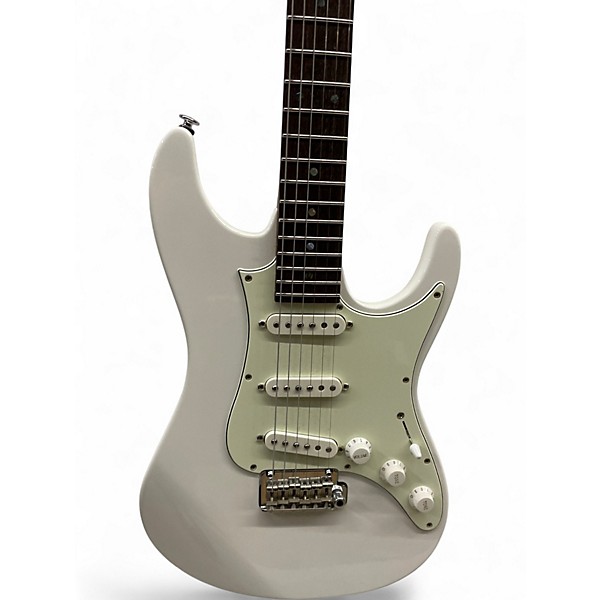 Used Ibanez Luca Mantovanelli Signature Prestige Luna White Solid Body Electric Guitar