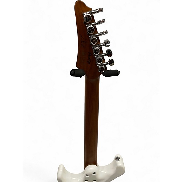 Used Ibanez Luca Mantovanelli Signature Prestige Luna White Solid Body Electric Guitar