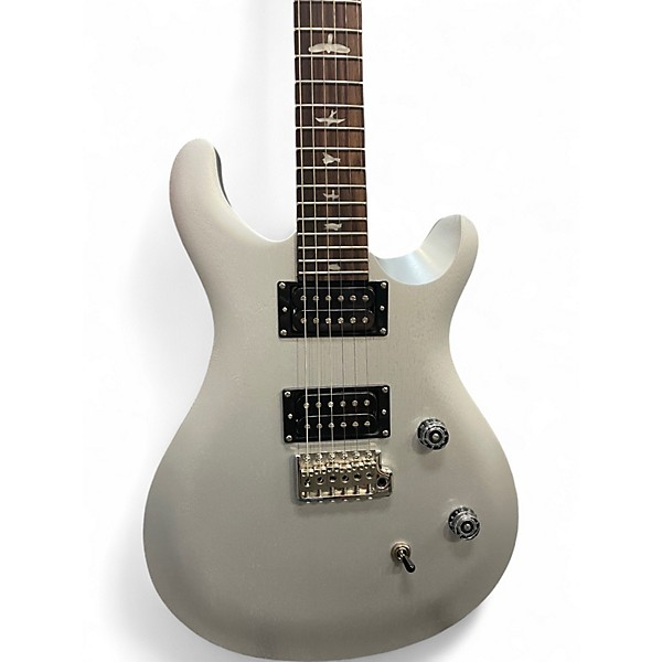 Used PRS SE CE24 Satin Metallic Silver Solid Body Electric Guitar