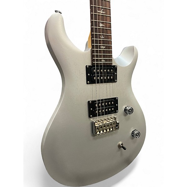 Used PRS SE CE24 Satin Metallic Silver Solid Body Electric Guitar