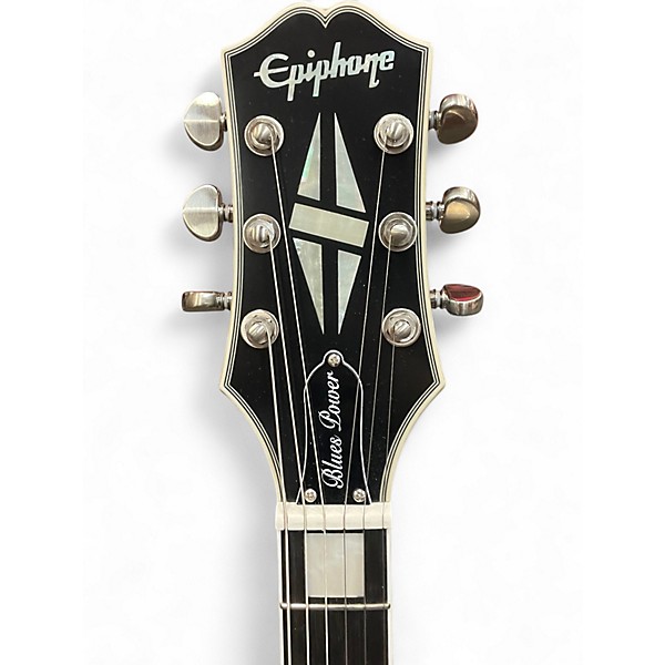 Used Epiphone Jared James Nichols "Blues Power" Les Paul Pelham Blue Solid Body Electric Guitar