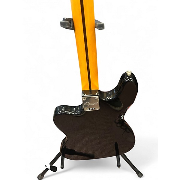 Used Squier Vintage Modified Bass VI Black Electric Bass Guitar