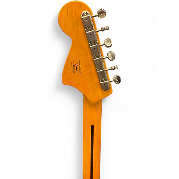 Used Squier Vintage Modified Bass VI Black Electric Bass Guitar