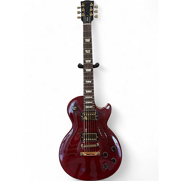 Used 2001 Gibson Les Paul Studio Premium Plus Wine Red Solid Body Electric Guitar