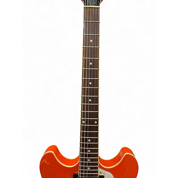 Used 2018 Ibanez AS63 Orange Hollow Body Electric Guitar