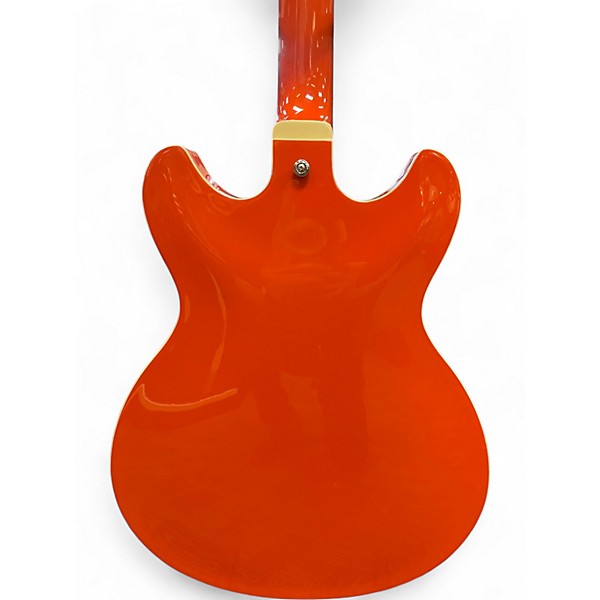 Used 2018 Ibanez AS63 Orange Hollow Body Electric Guitar