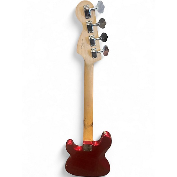 Used Squier Affinity Precision Bass Candy Apple Red Electric Bass Guitar
