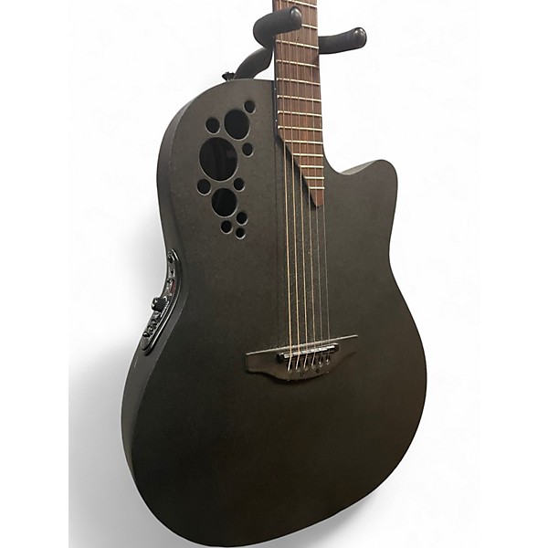 Used Ovation 1778TX-5 Elite Satin Black Acoustic Electric Guitar