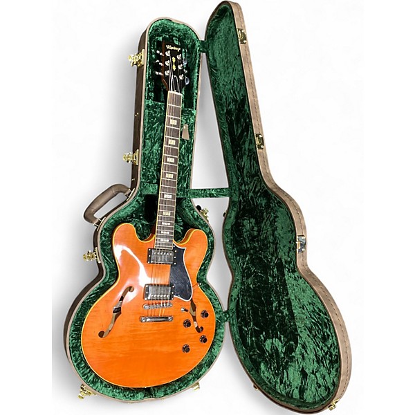 Used 2025 Heritage CUSTOM CORE H-535 FADED ORANGE Hollow Body Electric Guitar
