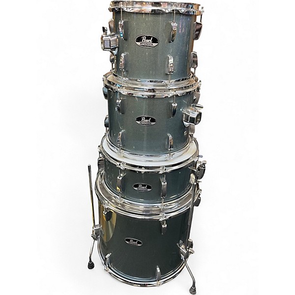 Used Pearl  5 Piece road show Blue Drum Kit