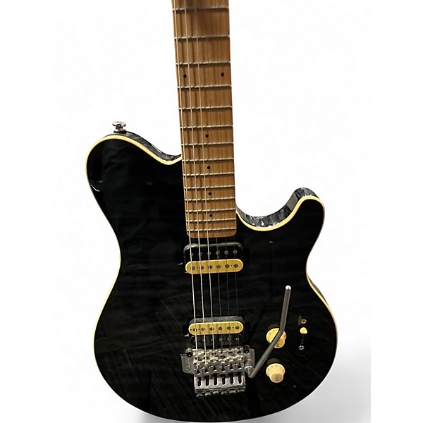 Used Sterling by Music Man Sub series wolfgang Black fade Solid Body Electric Guitar