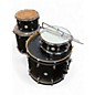 Used Evans 4 Piece DESIGN SERIES BLACK Drum Kit