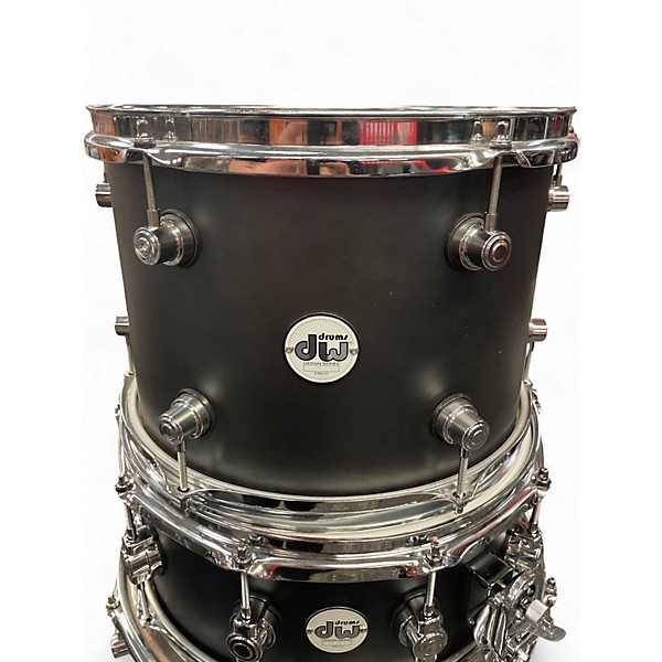 Used Evans 4 Piece DESIGN SERIES BLACK Drum Kit