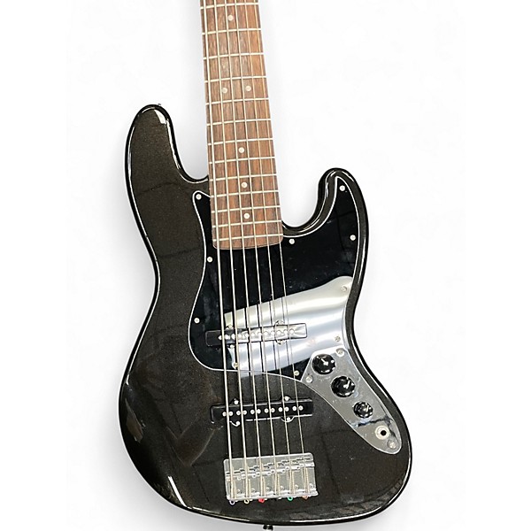 Used Squier Affinity Jazz Bass VI Black Electric Bass Guitar