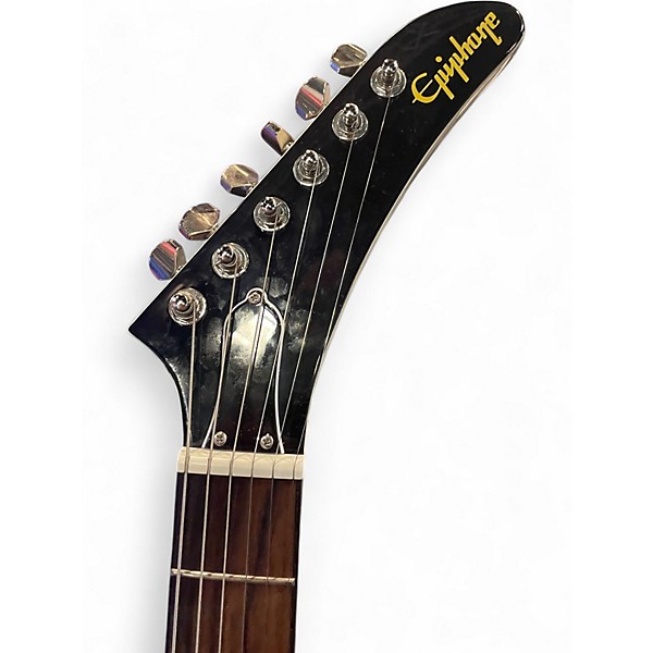 Used 2025 Epiphone Explorer '80s EMG CLASSIC WHITE Solid Body Electric Guitar