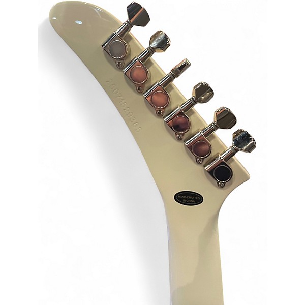 Used 2025 Epiphone Explorer '80s EMG CLASSIC WHITE Solid Body Electric Guitar