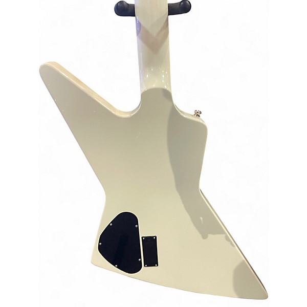 Used 2025 Epiphone Explorer '80s EMG CLASSIC WHITE Solid Body Electric Guitar