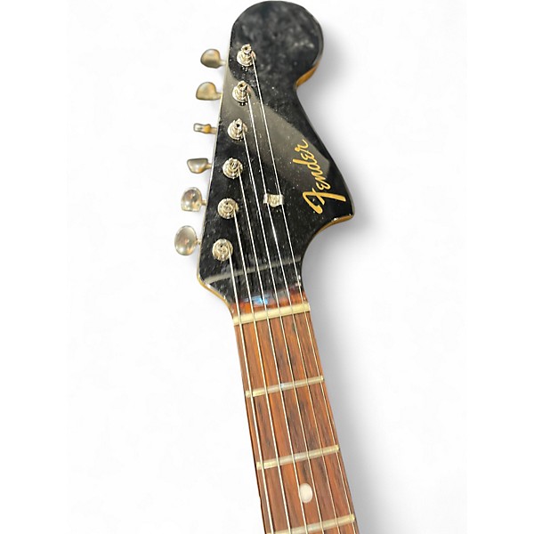 Used Fender 2021 Collection Made in Japan Traditional '60s Jaguar Black and White Solid Body Electric Guitar