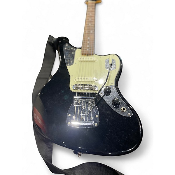 Used Fender 2021 Collection Made in Japan Traditional '60s Jaguar Black and White Solid Body Electric Guitar