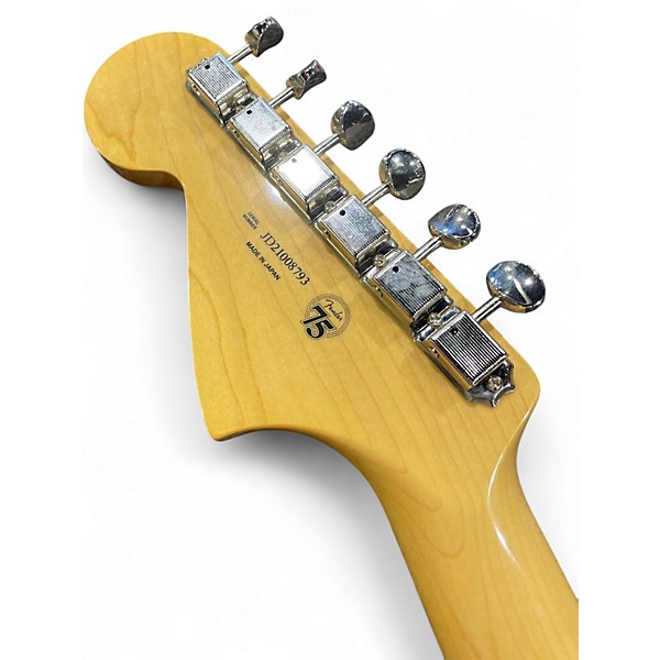 Used Fender 2021 Collection Made in Japan Traditional '60s Jaguar Black and White Solid Body Electric Guitar