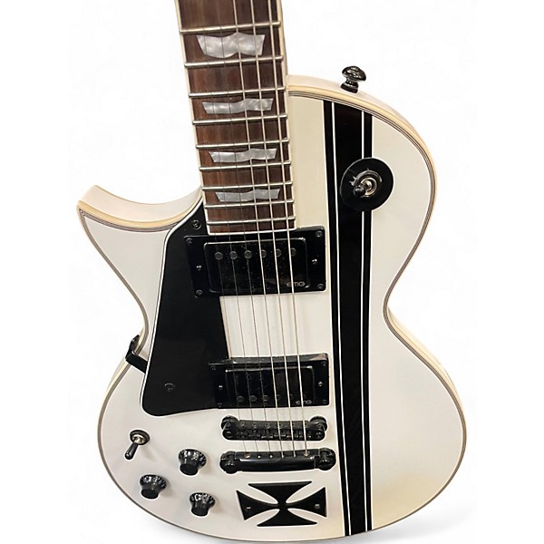 Used ESP LTD James Hetfield Signature Iron Cross Left SNOW WHITE Electric Guitar