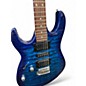 Used Ibanez GRX70QA LH Blue Electric Guitar