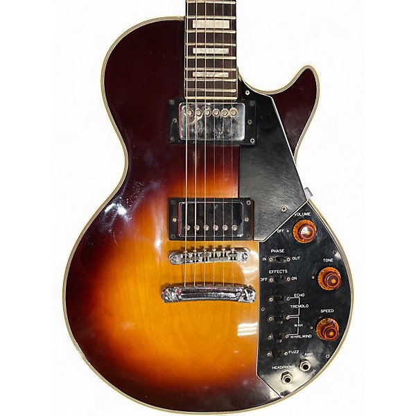 Vintage 1970s Silvertone EFFECTOR Tobacco Burst Solid Body Electric Guitar