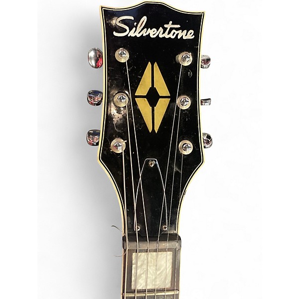 Vintage 1970s Silvertone EFFECTOR Tobacco Burst Solid Body Electric Guitar