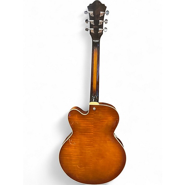 Used Ibanez AF85-VLS-12-01 Trans Amber Hollow Body Electric Guitar