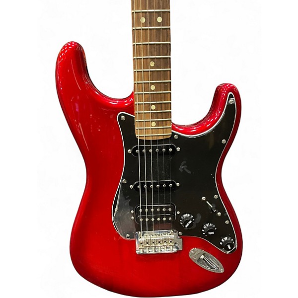Used Fender Special Edition Player Stratocaster HSS Candy Red Burst Solid Body Electric Guitar