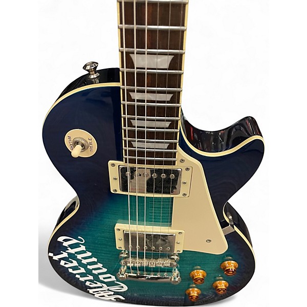Used Epiphone Les Paul Standard Pro Blue Burst Solid Body Electric Guitar