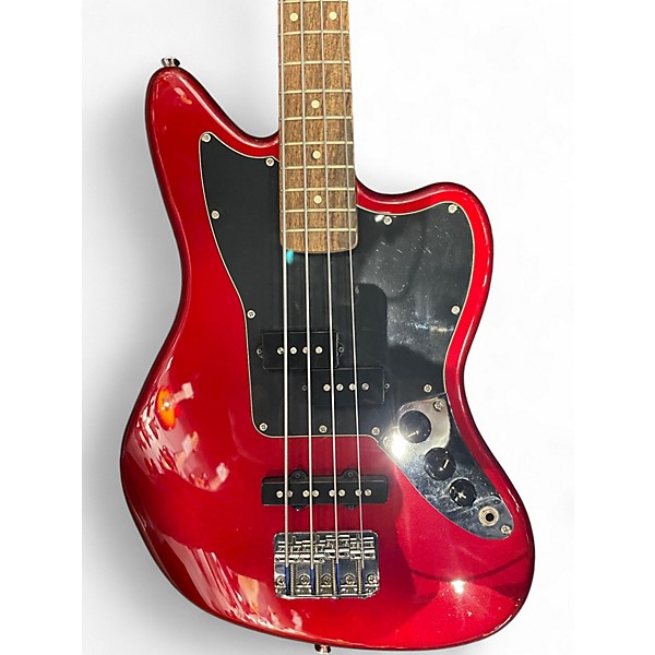 Used Squier Vintage Modified Jaguar Bass RED Electric Bass Guitar