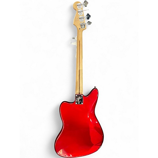 Used Squier Vintage Modified Jaguar Bass RED Electric Bass Guitar