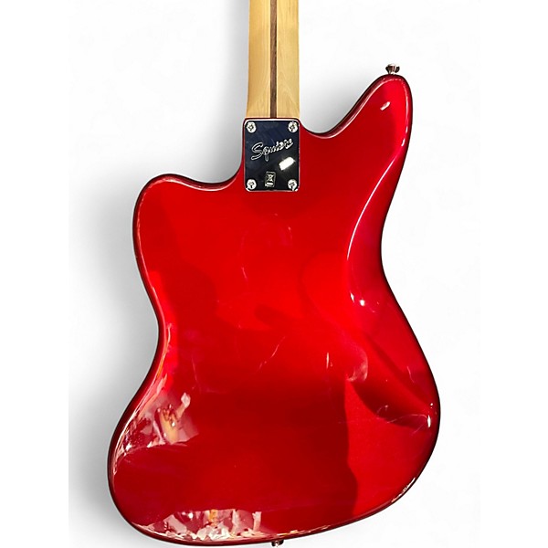 Used Squier Vintage Modified Jaguar Bass RED Electric Bass Guitar