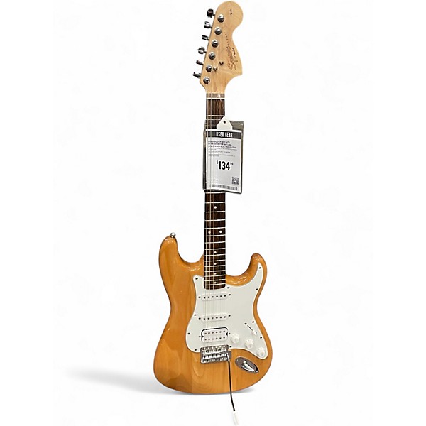 Used Squier Affinity Stratocaster Natural Solid Body Electric Guitar