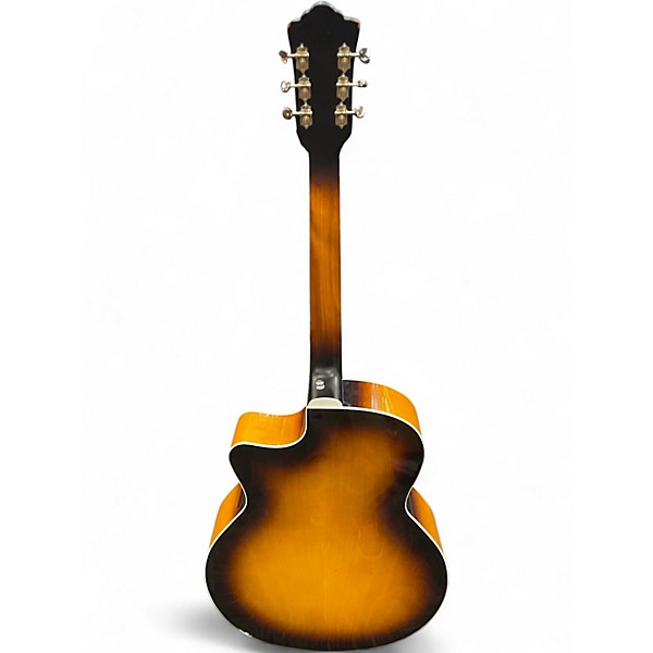 Used Guild F250CE DELUXE 2 Color Sunburst Acoustic Electric Guitar