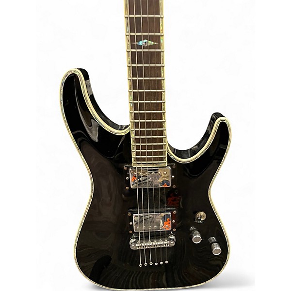 Used Schecter Guitar Research C1 ELITE BLACK Solid Body Electric Guitar