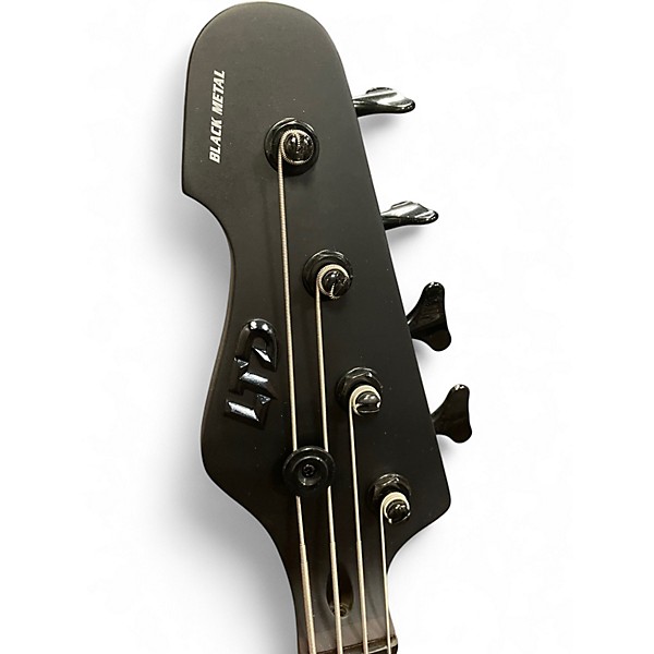 Used ESP LTD AP4 Black Metal Satin Black Electric Bass Guitar