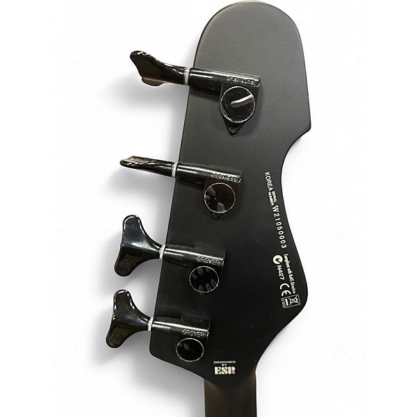 Used ESP LTD AP4 Black Metal Satin Black Electric Bass Guitar