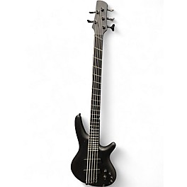Used Ibanez SRMS625EX Flat Black Electric Bass Guitar