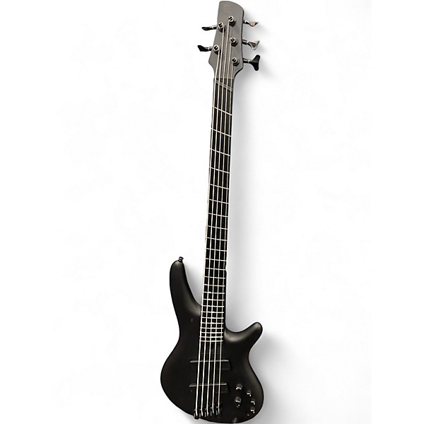 Used Ibanez SRMS625EX Flat Black Electric Bass Guitar