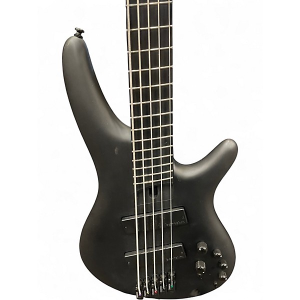 Used Ibanez SRMS625EX Flat Black Electric Bass Guitar